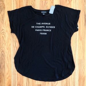 Forever 21 Black Graphic Tee